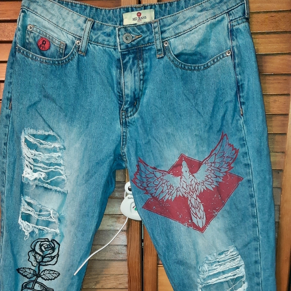 RED JEADS NYC SIZE 5/6